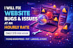 fix website bugs and issues at an hourly rate
