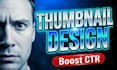 make CTR booster with curiosity hook youtube thumbnail with catchy design