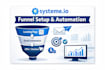 create systeme io funnel setup, email automation tracking