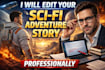 edit your sci fi novel, improve word building, and fix plot holes