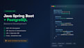 develop java spring boot backend with postgresql database