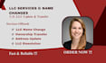 do llc name change, llc ownership transfer, llc address change, llc dissolution
