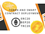 create token presale dapp, smart contract, erc20 bep20  trc20 token, solidity