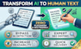 transform ai generated text into human SEO friendly content