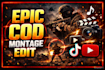 professionally edit cod warzone highlights montage