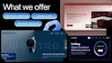 develop modern portfolio website, landing page or business website
