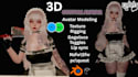 custom vrchat avatar vr character face rig vrc avatar with full body tracking
