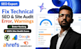 fix semrush ahref search console site audit errors for rank higher with report