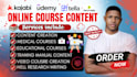do online course creation course curriculum online course content medical course