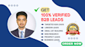 do b2b lead generation and build verified email lists