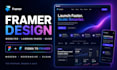 design a modern framer website saas landing page and convert figma to framer