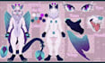draw furry character reference sheet commission nsfw ref sheet oc for fursuit