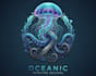 design jellyfish octopus logo design with my own creativity