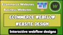 webflow ecommerce website, online store website design, webflow ecommerce store