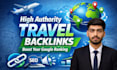 create travel backlinks on high da website