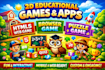 do 2d educational game and apps, html5 web game, browser game, puzzle game