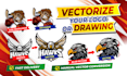 vector tracing, convert image to vector file, vector logo, vectorize image