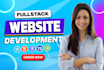 do custom full stack website development as front end full stack web developer