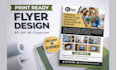 design print ready flyer a5, a4, a3 or custom size