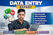do data entry and data research