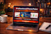 design a modern professional powerpoint presentation with realistic visual