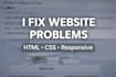 fix HTML CSS issues on your website quickly