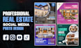 design professional real estate social media posts