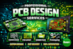 design pcb circuit, pcb design, pcb schematic, fabrication gerber and bom