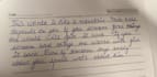 handwrite notes and letters