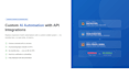 build a custom ai automation system with API integrations and deployment