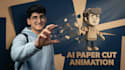 create ai paper cut stop motion animation