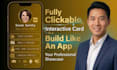 build a fully clickable interactive digital business card like an app