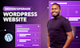 be your wordpress developer, website designer, and manage wordpress website