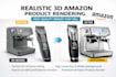 create premium amazon product render