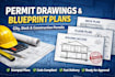 do permit drawing, city permit plan, deck permit, blueprint plan, stamp permit