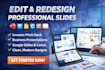 edit redesign keynote powerpoint presentation google slides canva slides journal