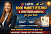 conduct market research book market analysis  competitor analysis