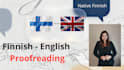 proofread finnish and english