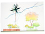 architectural vegetation painted watercolor