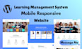 design a lms website, elearning website using tutordash, learnpress
