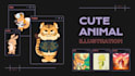 draw cute and chibi animal illustrations