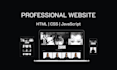 create a professional HTML, CSS, and javascript website