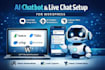 setup tawk, tidio, crisp, livechat or ai chatbot for wordpress website