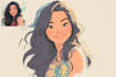 create a disney cartoon portrait
