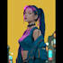 draw cyberpunk character art