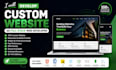 develop custom website as full stack web developer