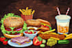 draw amazing food vector illustration