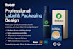 product label design and packaging design