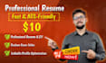 deliver ats optimized professional resume and tech CV