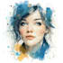 hand drawn artistic watercolor art